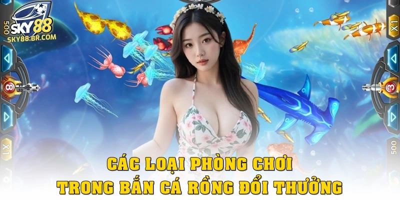 Các loại phòng chơi trong bắn cá rồng đổi thưởng